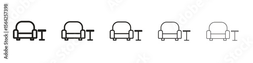 Lounge icon design symbol collection for graphic design. EPS 10
