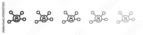 Multitask icon design symbol collection for graphic design. EPS 10