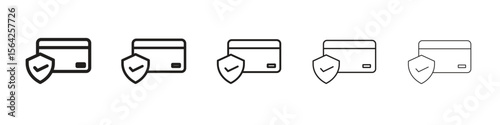 Payment security icon design symbol collection for graphic design. EPS 10