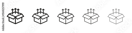 Product release icon design symbol collection for graphic design. EPS 10