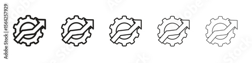 Productivity icon design symbol collection for graphic design. EPS 10