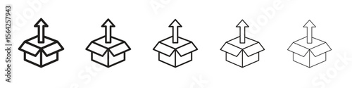 Product release icon design symbol collection for graphic design. EPS 10
