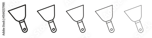 Putty knife icon design symbol collection for graphic design. EPS 10
