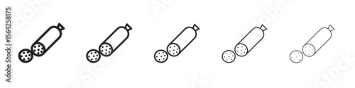 Salami icon design symbol collection for graphic design. EPS 10