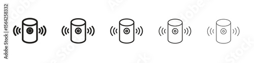 Smart speaker icon design symbol collection for graphic design. EPS 10