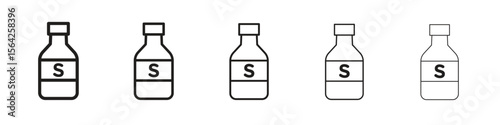 Solvent icon design symbol collection for graphic design. EPS 10