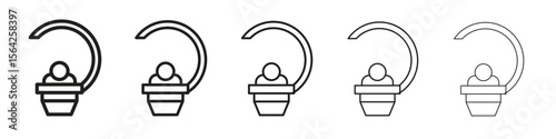 Solarium icon design symbol collection for graphic design. EPS 10