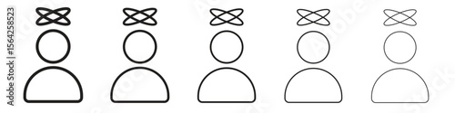 Stress icon design symbol collection for graphic design. EPS 10