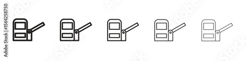 Toll road icon design symbol collection for graphic design. EPS 10