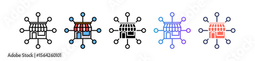 Retail Franchise multiple icon