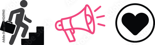Career growth promotion love concept business success marketing strategy motivation like share follow