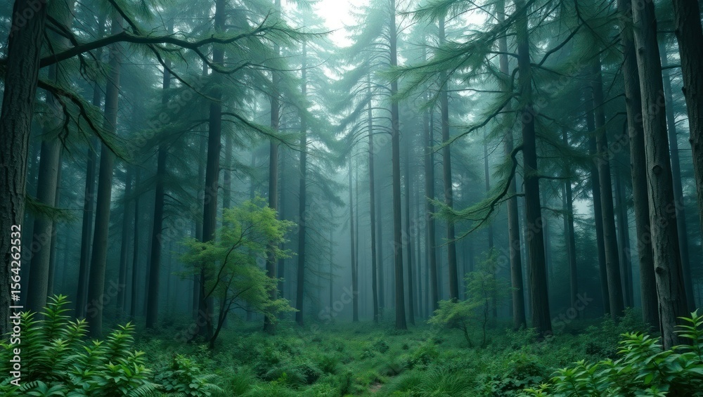 Naklejka premium copy space for text background forest concept