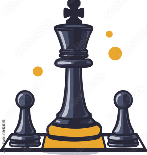 fullshot_of_a_chess_board_icon_the_background_color_should_be_whi