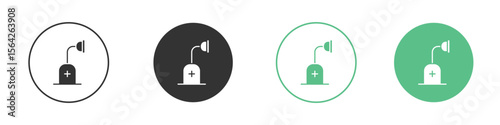 Anesthesia icon symbol illustration doodle set. EPS10