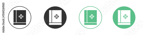 Bible icon symbol illustration doodle set. EPS10