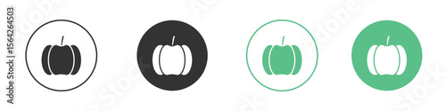 Capsicum icon symbol illustration doodle set. EPS10