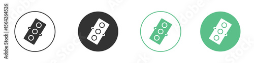 Car gasket icon symbol illustration doodle set. EPS10
