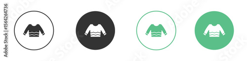 Christmas sweater icon symbol illustration doodle set. EPS10