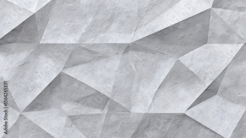 Abstract geometric gray paper texture with triangles for background design