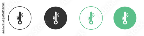 Hot and cold icon symbol illustration doodle set. EPS10