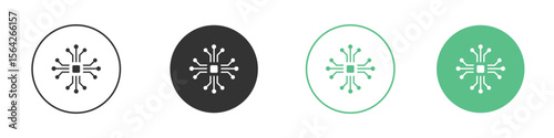 Hub icon symbol illustration doodle set. EPS10