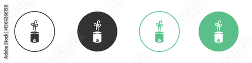 Humidifier icon symbol illustration doodle set. EPS10