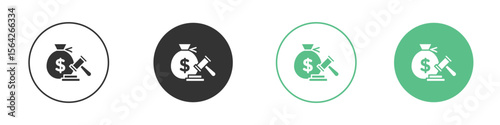Inheritance law icon symbol illustration doodle set. EPS10