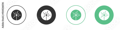 Laser beam icon symbol illustration doodle set. EPS10