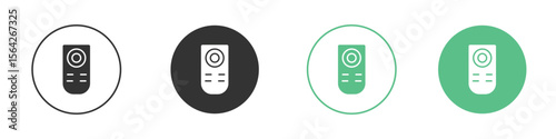 Remote control icon symbol illustration doodle set. EPS10