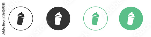 Shaker icon symbol illustration doodle set. EPS10