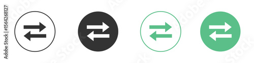 Transfer icon symbol illustration doodle set. EPS10