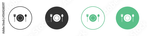 Wedding dinner icon symbol illustration doodle set. EPS10