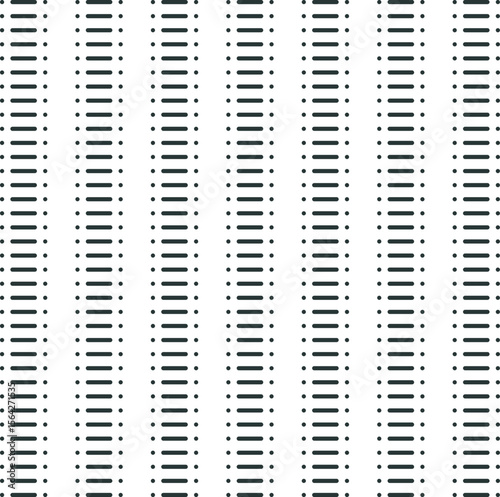 A texture in the form of vertical columns consisting of rows of dots and short parallel lines.