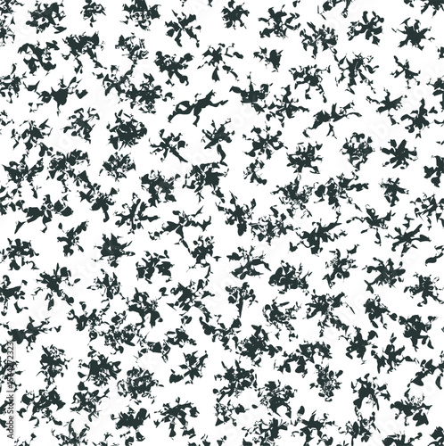 Torn large spots with radial shapes or dirty spots.