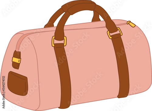 carrier bag items hand drawn illustration