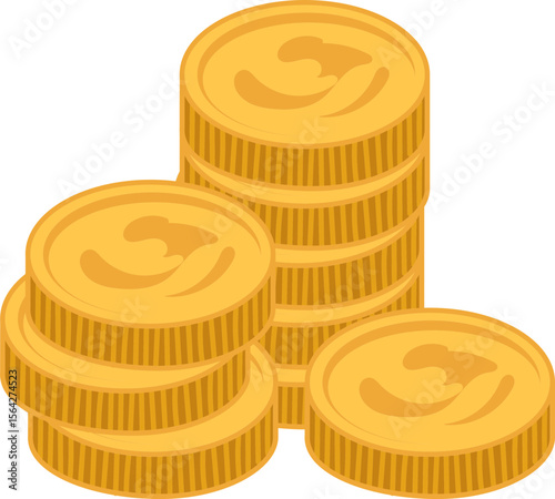 coin money hand drawn illustration