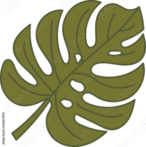 Summer Leaf items hand drawn illustration