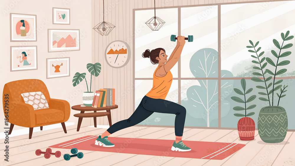Fototapeta premium woman doing yoga