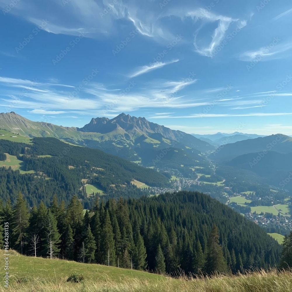 Obraz premium mountain landscape with blue sky