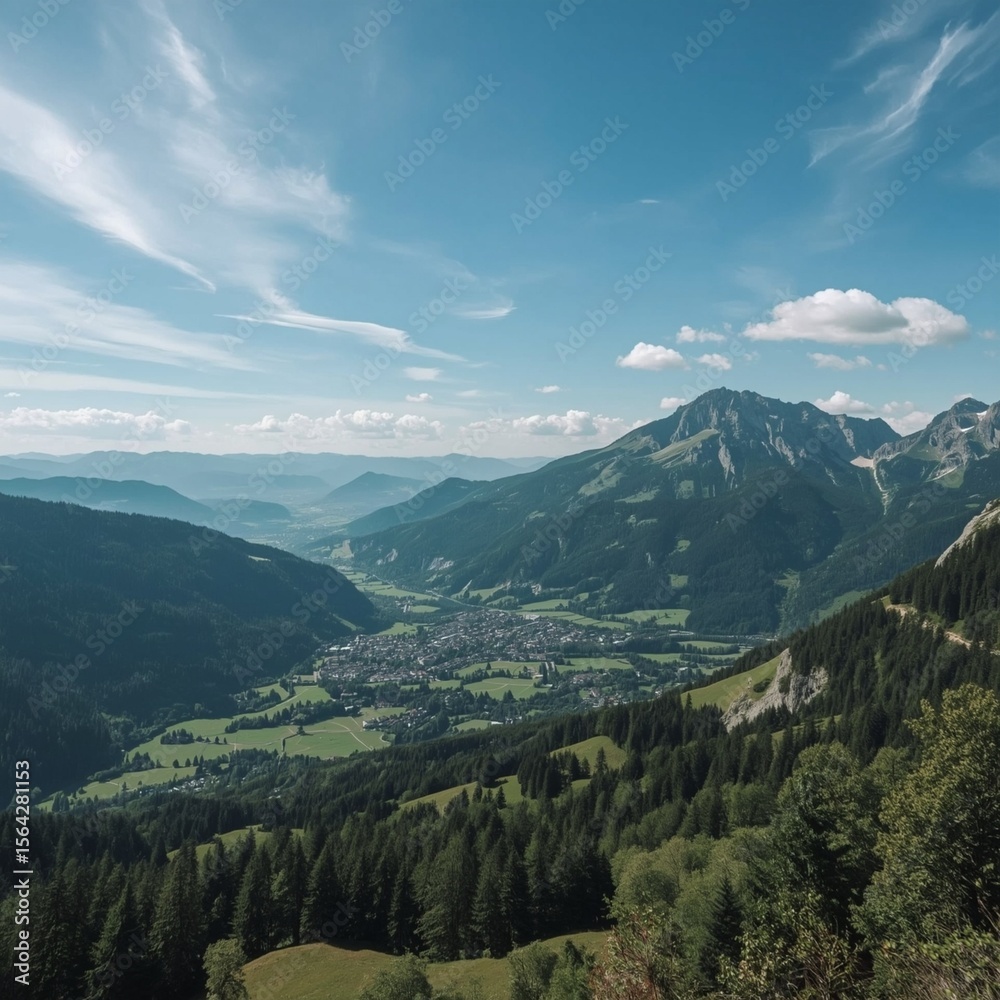 Obraz premium mountain landscape with mountains
