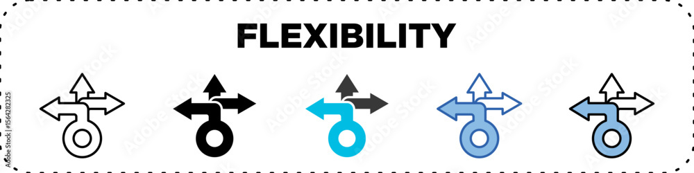 Flexibility Icon Pack Line Glyph Flexibility Icon Pack Line Glyph