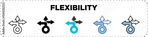Flexibility Icon Pack Line Glyph