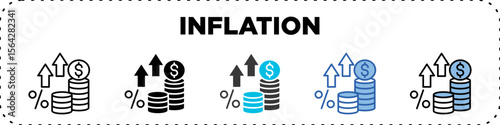 Inflation Icon Pack Line Glyph