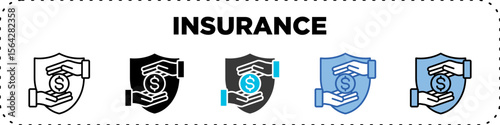 Insurance Icon Pack Line Glyph