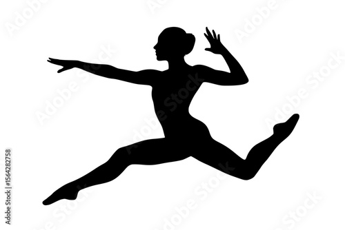 Dynamic Silhouette of a Dancer in Motion