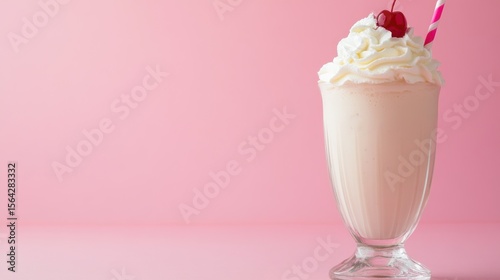 Wallpaper Mural Creamy milkshake with cherry Torontodigital.ca