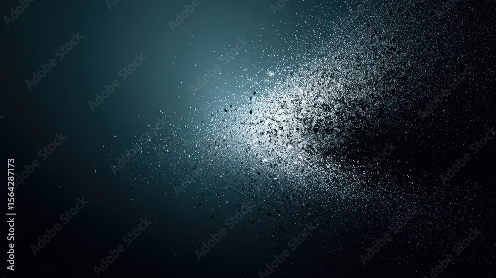 Fototapeta premium Abstract design with dispersed light particles.