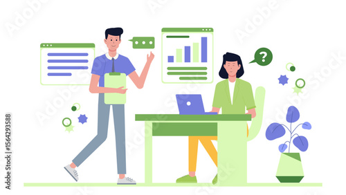 Business presentation with data charts suitable for financial reports, marketing strategies, sales presentations, business analytics, and statistical analysis.