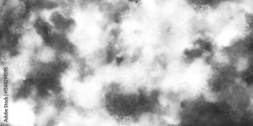 black and white clouds in the sky isolated on white background Fluffy texture weather strom smoke vector background.