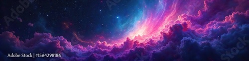 Iridescent Light Swirls Dance Across Dark Background Mystical Abstract Dreamscape Wallpaper